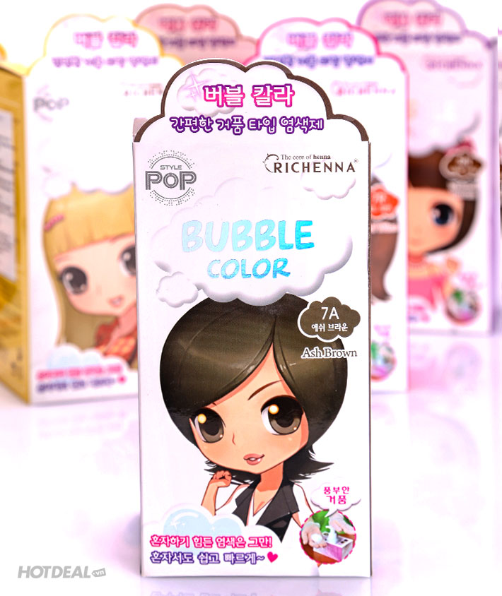 Thuốc Nhuộm Tóc Dạng Bọt Richenna Style Pop Bubble Color