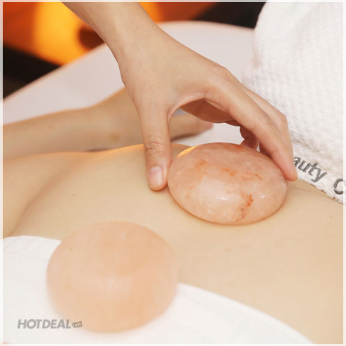 Massage Đá Muối Độc Đáo + Đắp Mặt Nạ Trắng Da 75’ Tại CH Beauty Center