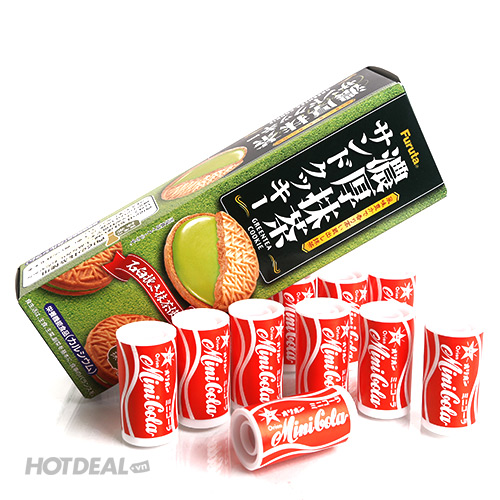 1 Hộp Bánh Quy Trà Xanh + 10 Hộp Kẹo Minicola – Nhập Khẩu Nhật