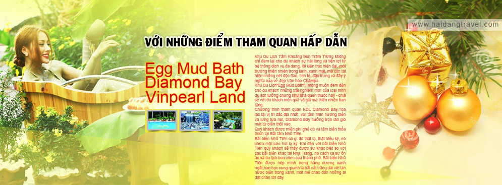 Tour Nha Trang – Hang Yến, Nhũ Tiên, Vinpearl 3N3Đ Đón Noel, Tết Tây