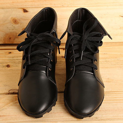Giày Boot Nữ Khải Nam Màu Đen - Bảo Hành 6 Tháng