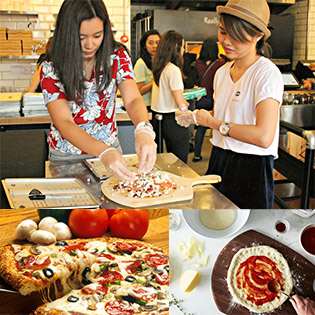 Khóa Học Làm 2 Loại Bánh Pizza Tại Rainbow Snow Kitchen Place 1 Buổi