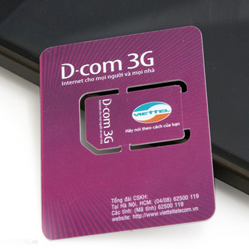 Sim 3G Viettel Khuyến Mại 3GB/ Tháng Liên Tục Trong 12 Tháng