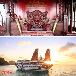Tour Hạ Long Royal Palace Cruise 4* (2N1Đ) + 01 Đêm KS Palace 4*