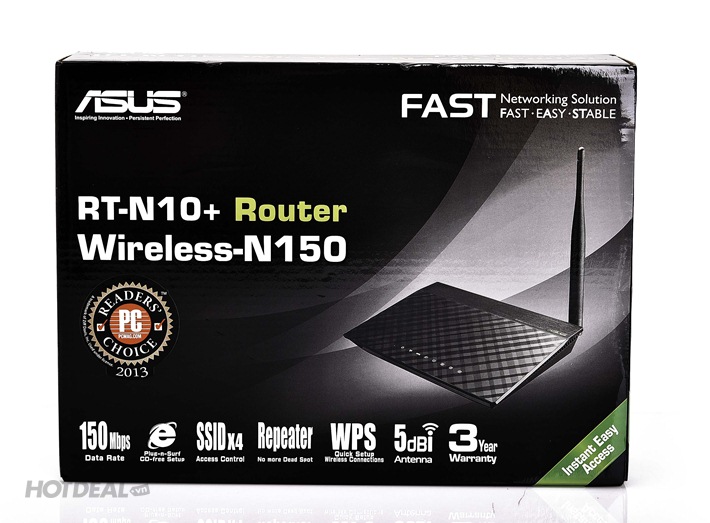 Router Wifi Asus RT-N10+, modem wifi phát sóng, Phạm vi bắt sóng Wifi có thể mở rộng - 2