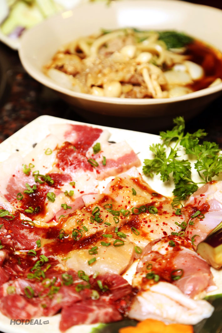 Set Menu Bò Mỹ + Hải Sản Nướng Tại Bàn – NH Nhật Bản Hanayoshi